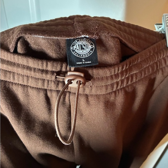 Pacsun | Ryan Bungee Flare Sweatpants in Brown Size Large - Picture 8 of 8